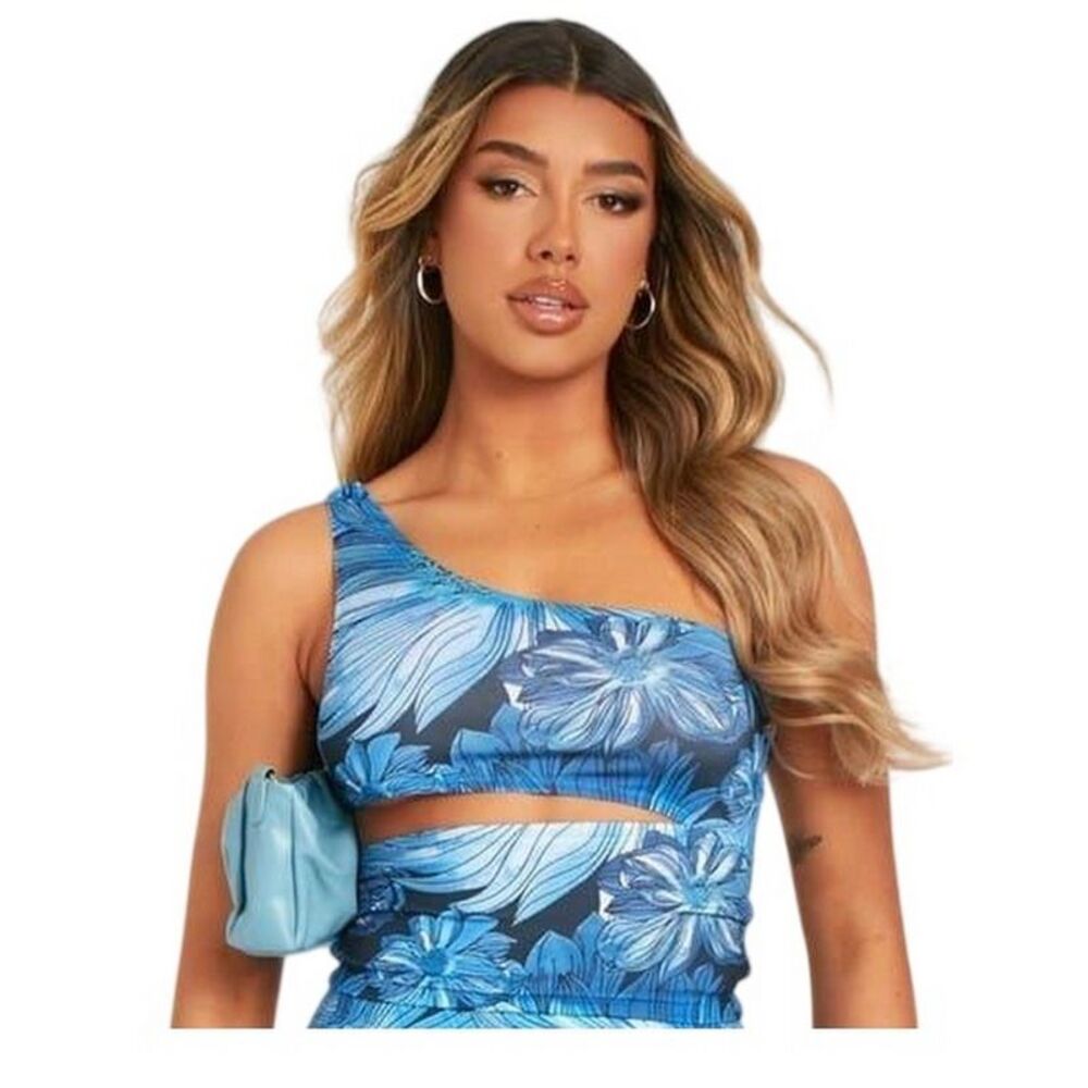 Missy Empire Womens/Ladies Floral One Top / Blue